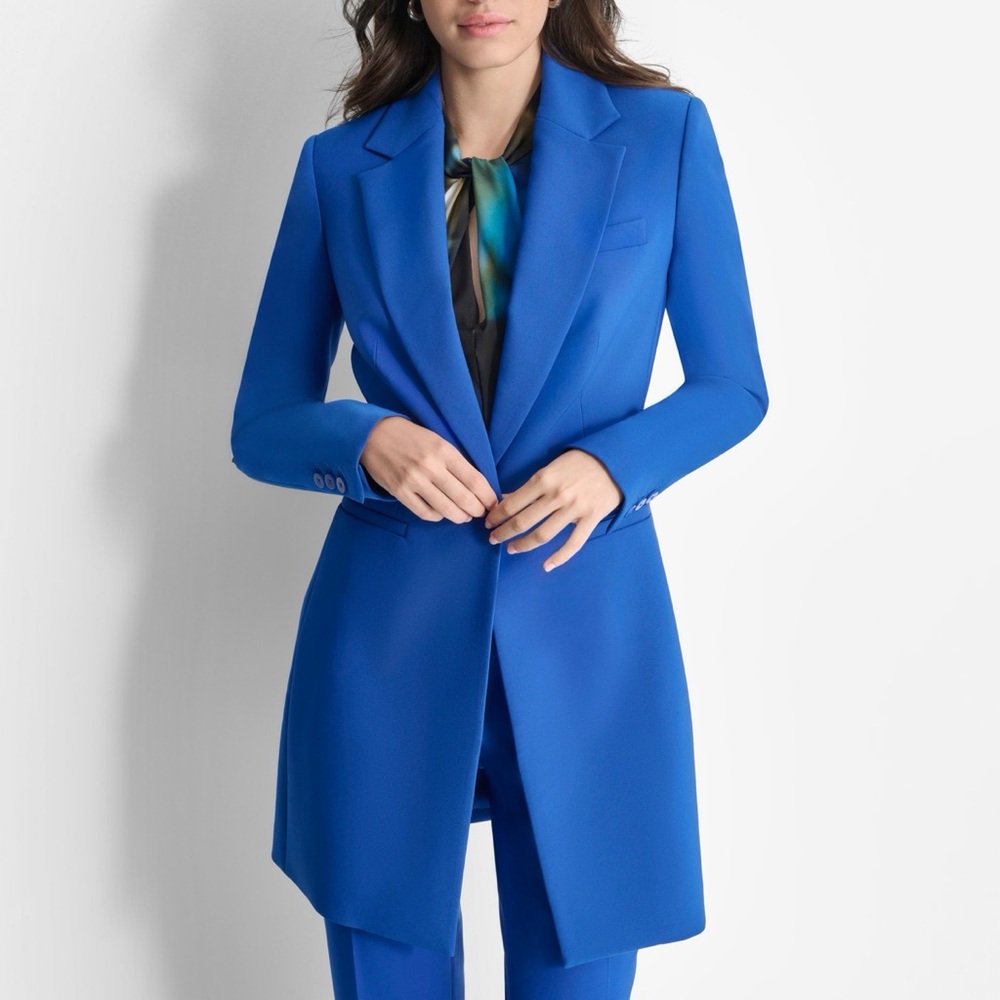 DKNY Women's Topper Blue Blazer